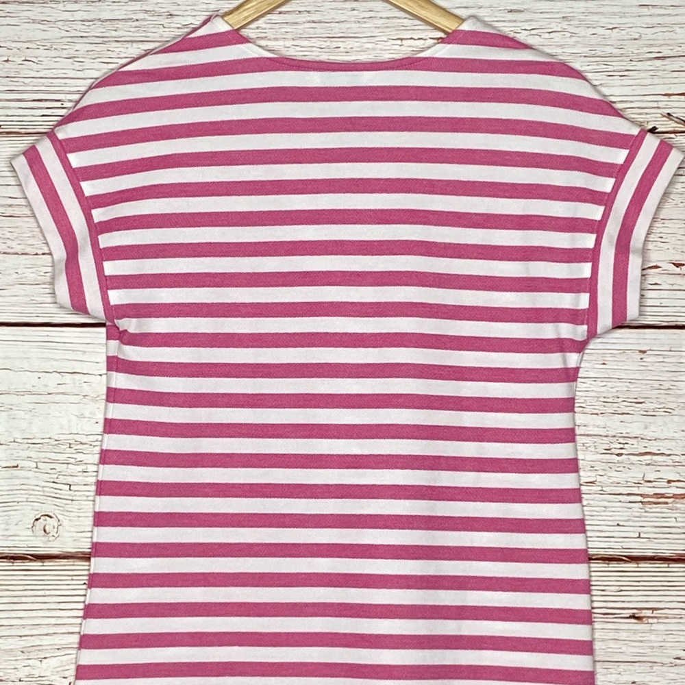 Vineyard Vines Knit Stripe Swing Dress In Pink and White Sz XXS - Picture 10 of 15